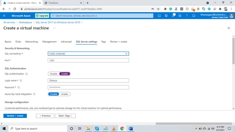 How To Create A SQL Server Instance In The Managed Virtual Machine